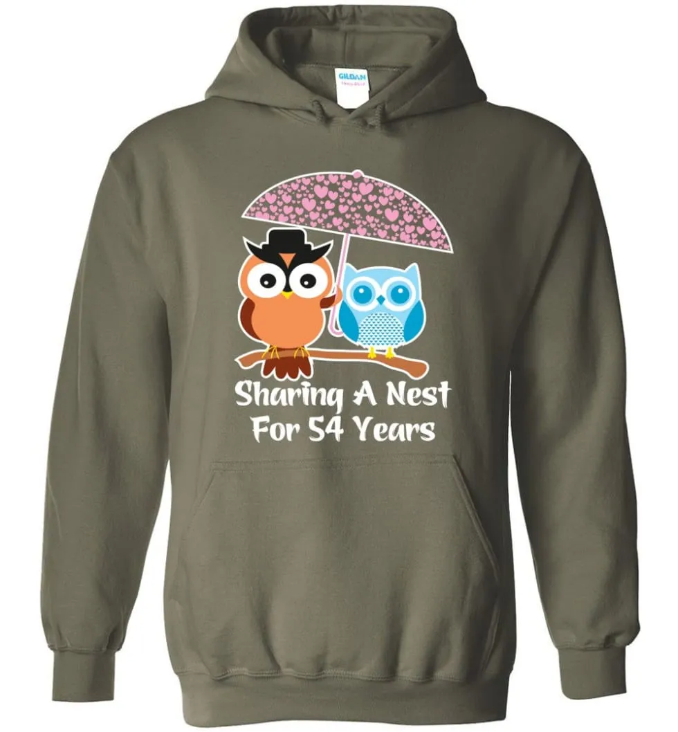 54 Years Wedding Anniversary Gifts Valentine's Day Hoodie