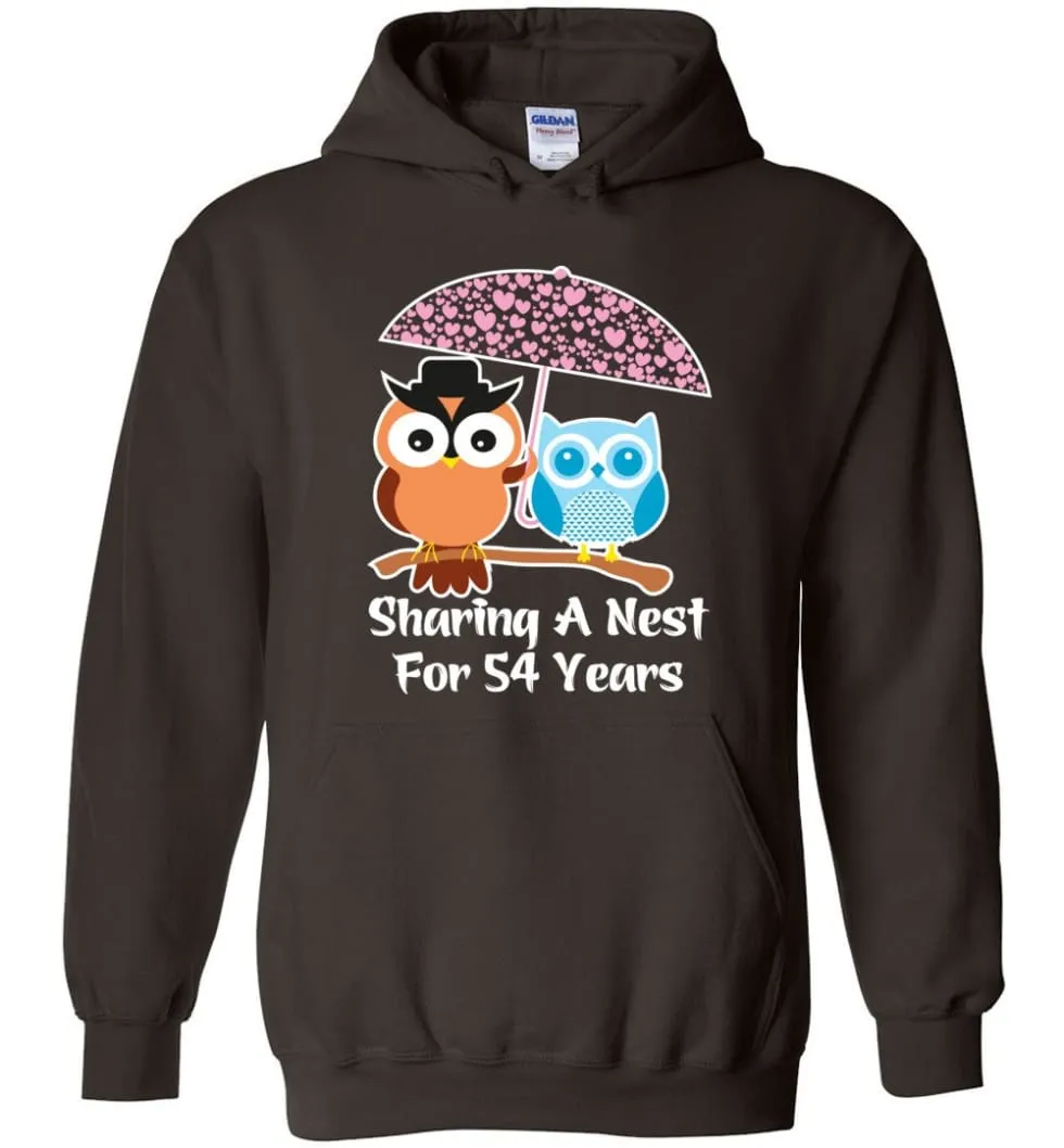 54 Years Wedding Anniversary Gifts Valentine's Day Hoodie