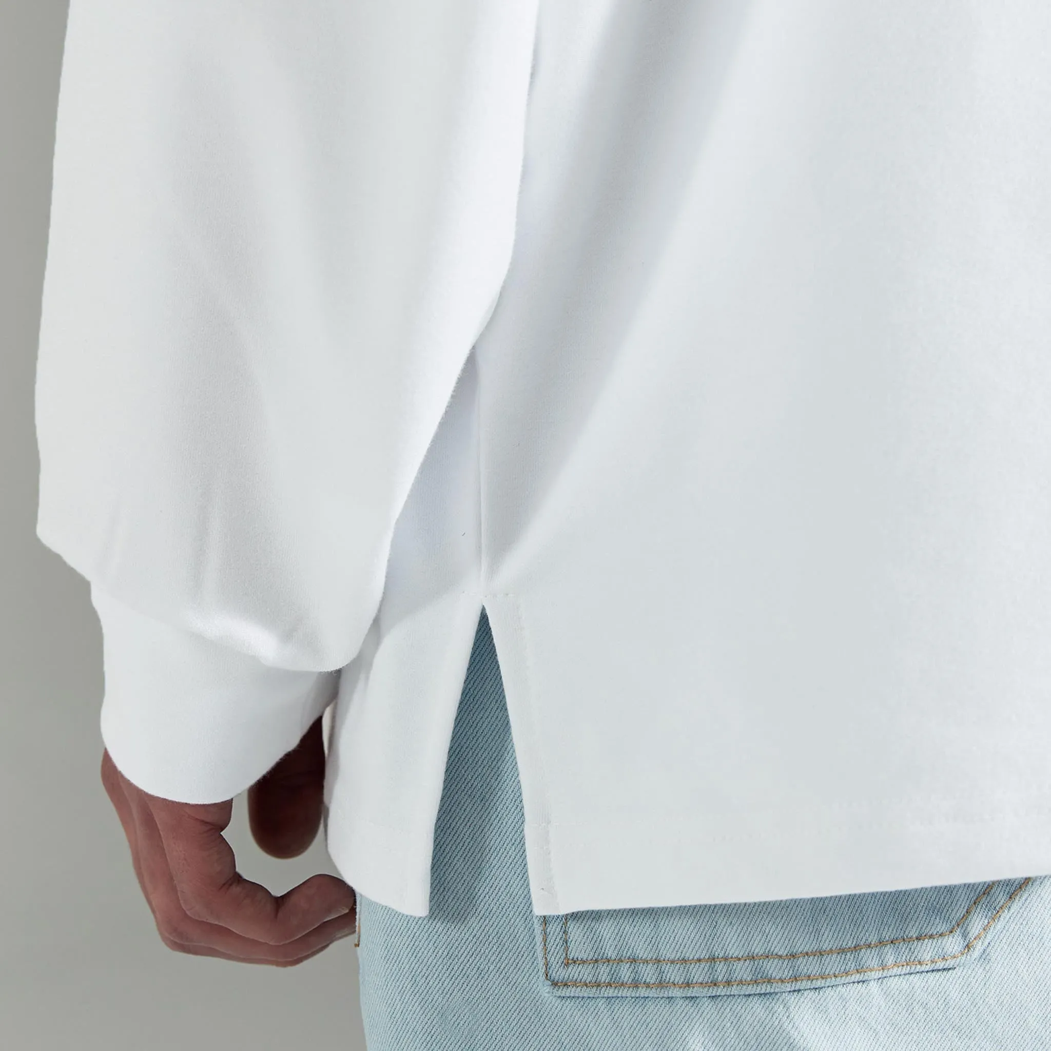 ADD Avantgarde Logo Mockneck Tee White