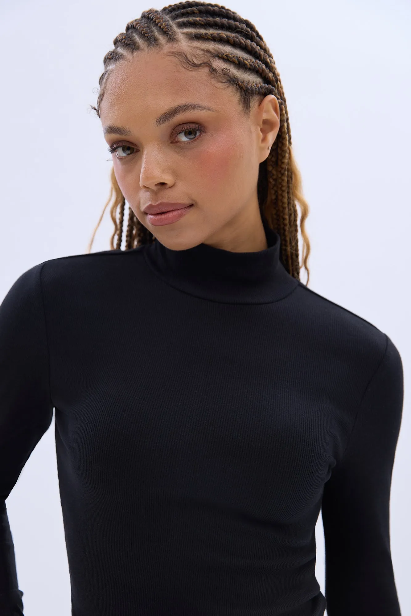 AERO Long Sleeve Mock Neck Top