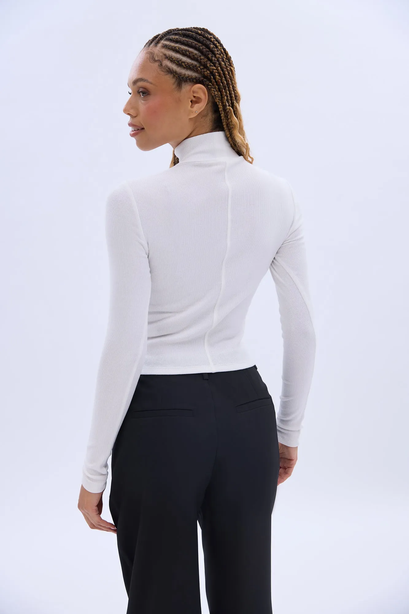 AERO Long Sleeve Mock Neck Top