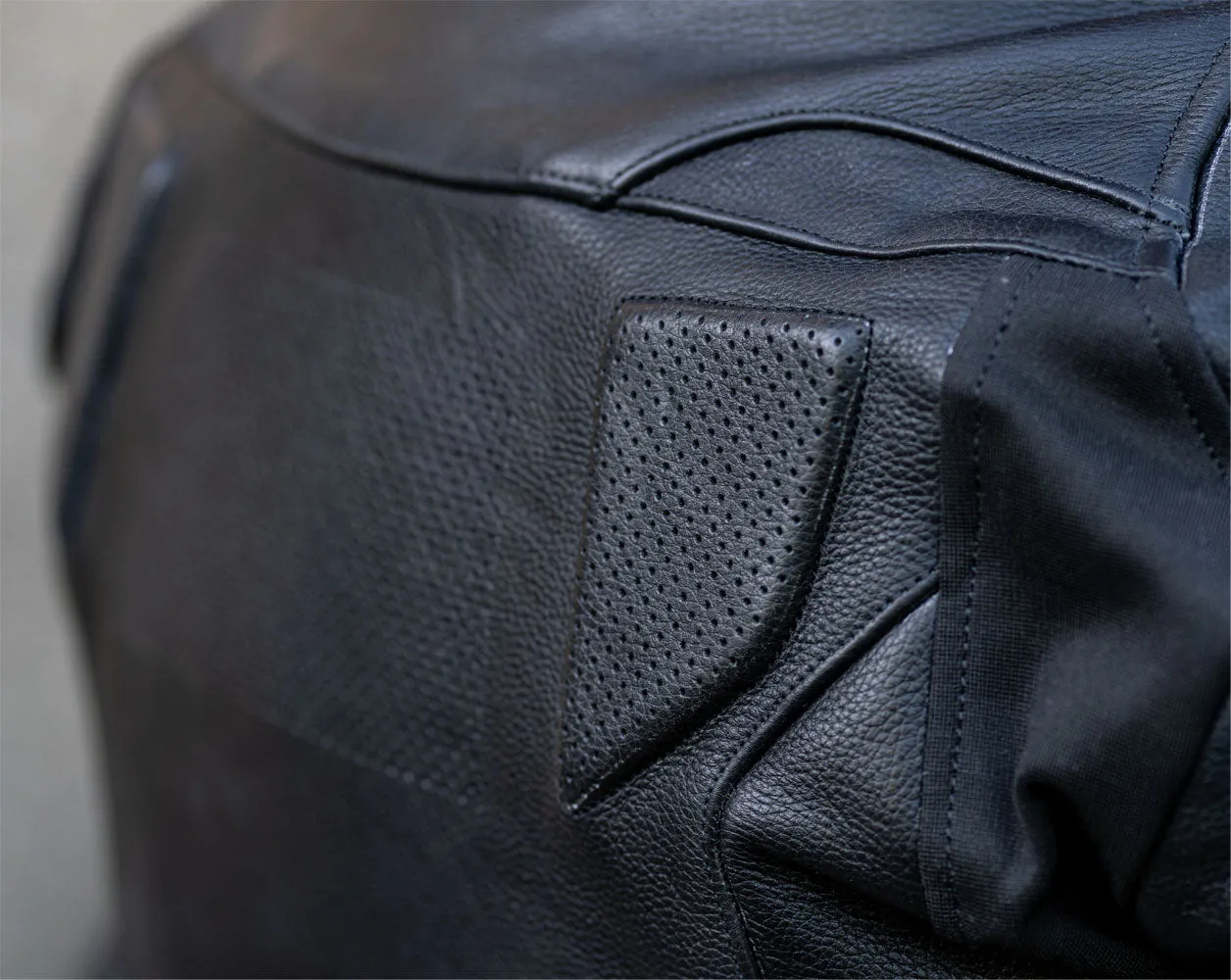 Airflow 2.0 Black Premium Leather Armored Motorcycle Jacket