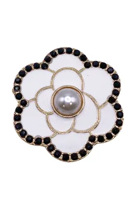 Allison Brooch - White