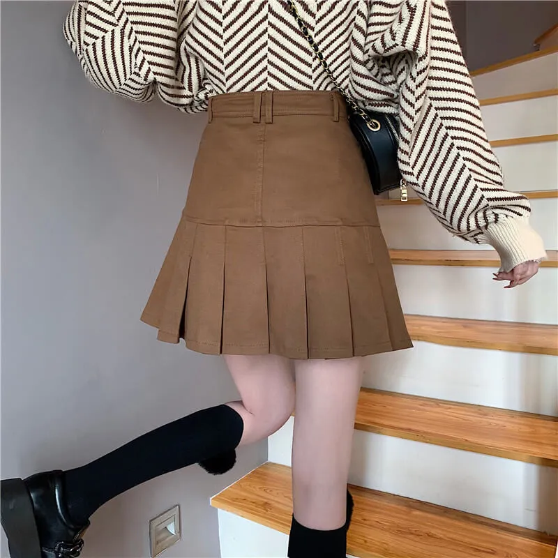 American Spice Girl pleated skirt BY7002