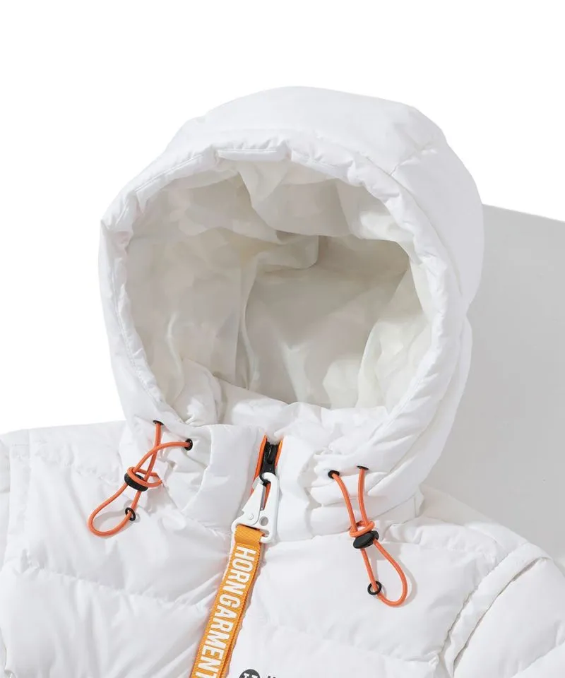 Analogy Detachable Long Down Jacket | WOMEN