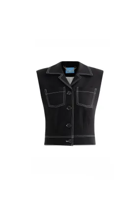 Andy Straight Patch Pocket Twill Vest