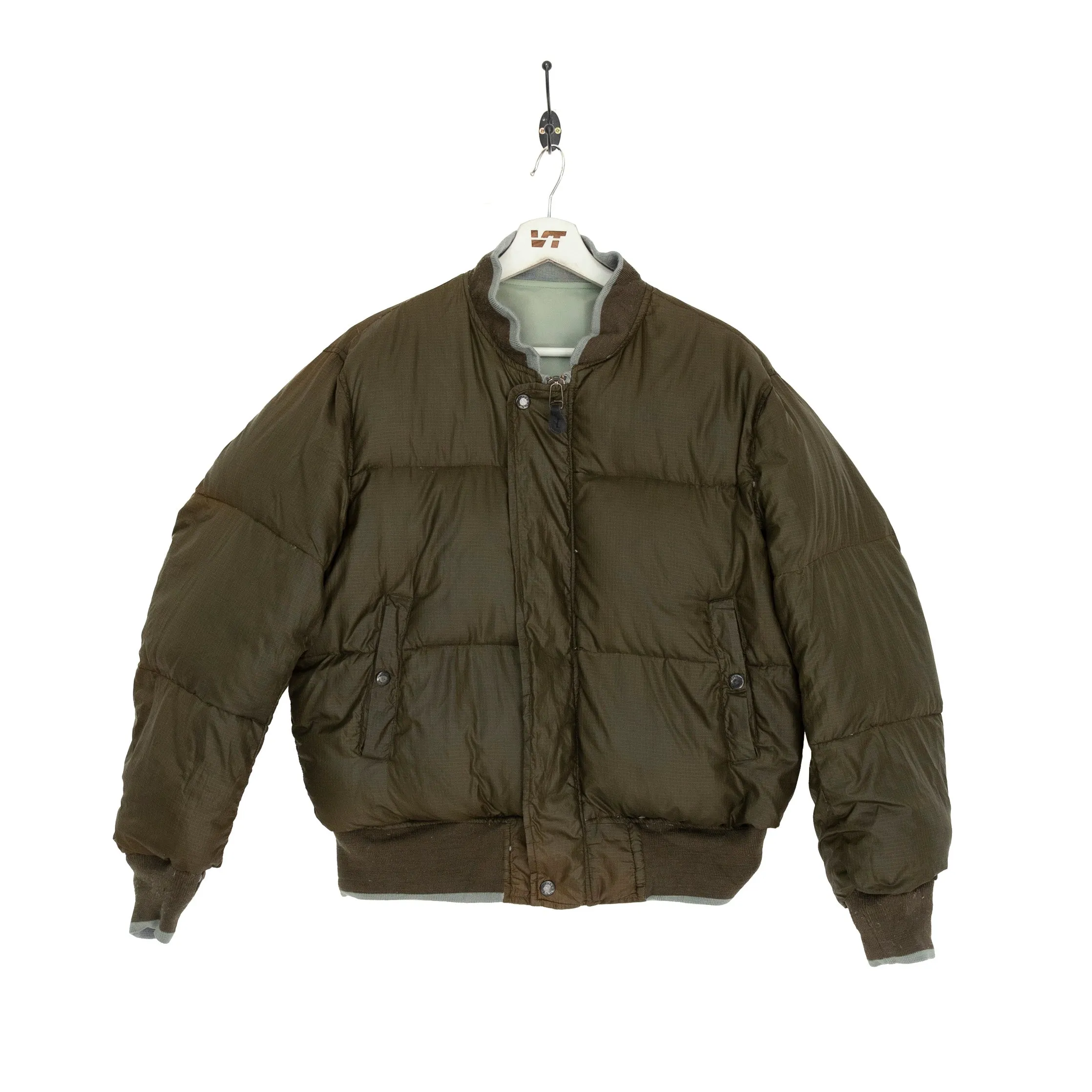 Avirex Sage Green Reversible Bomber Jacket