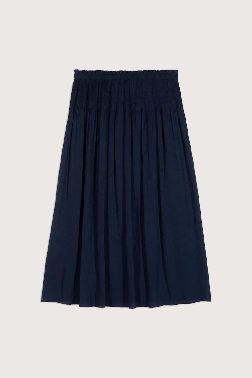 Optimized Title: Navy Parisian Karol A-line Skirt