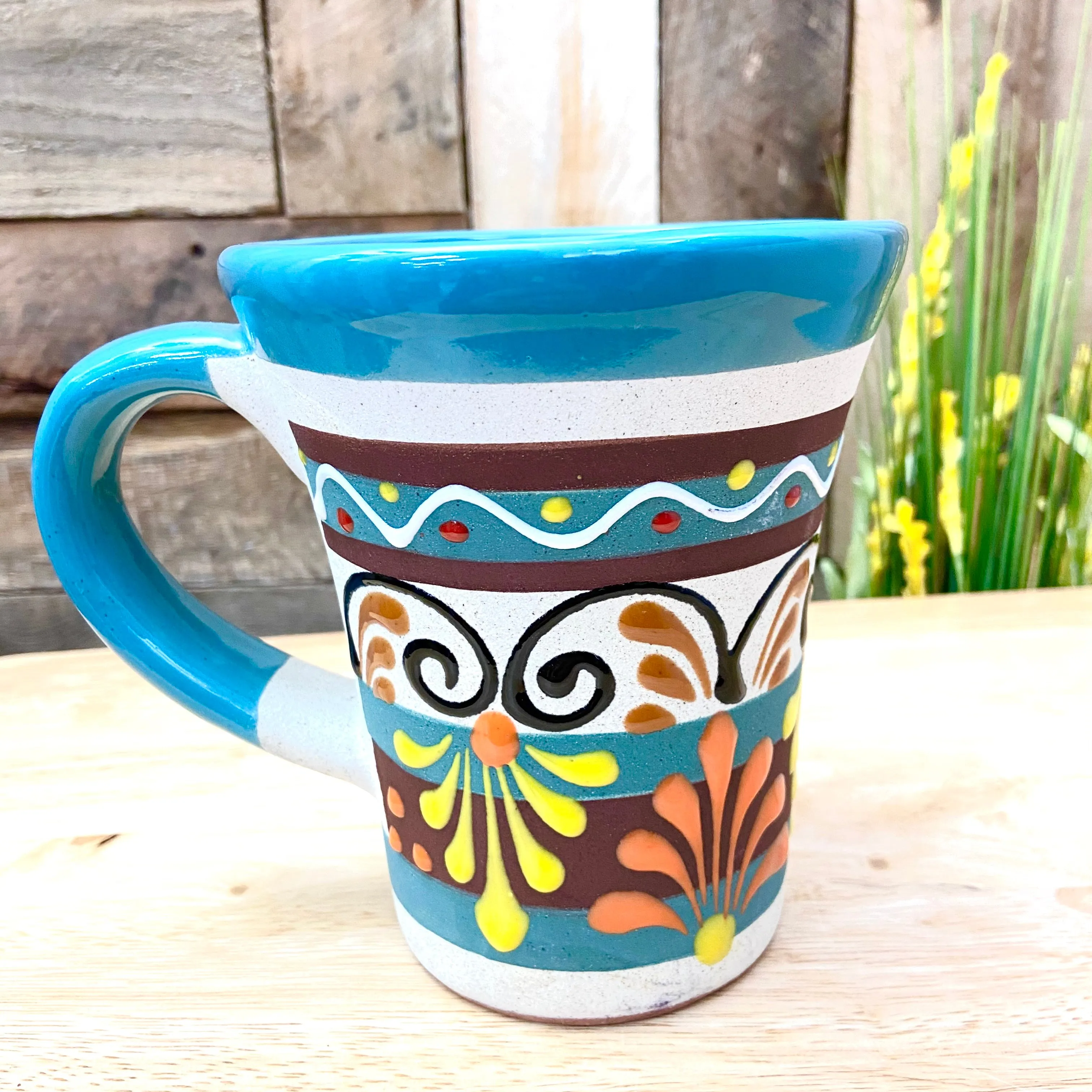 Big Clay Mug - Trumpet Style