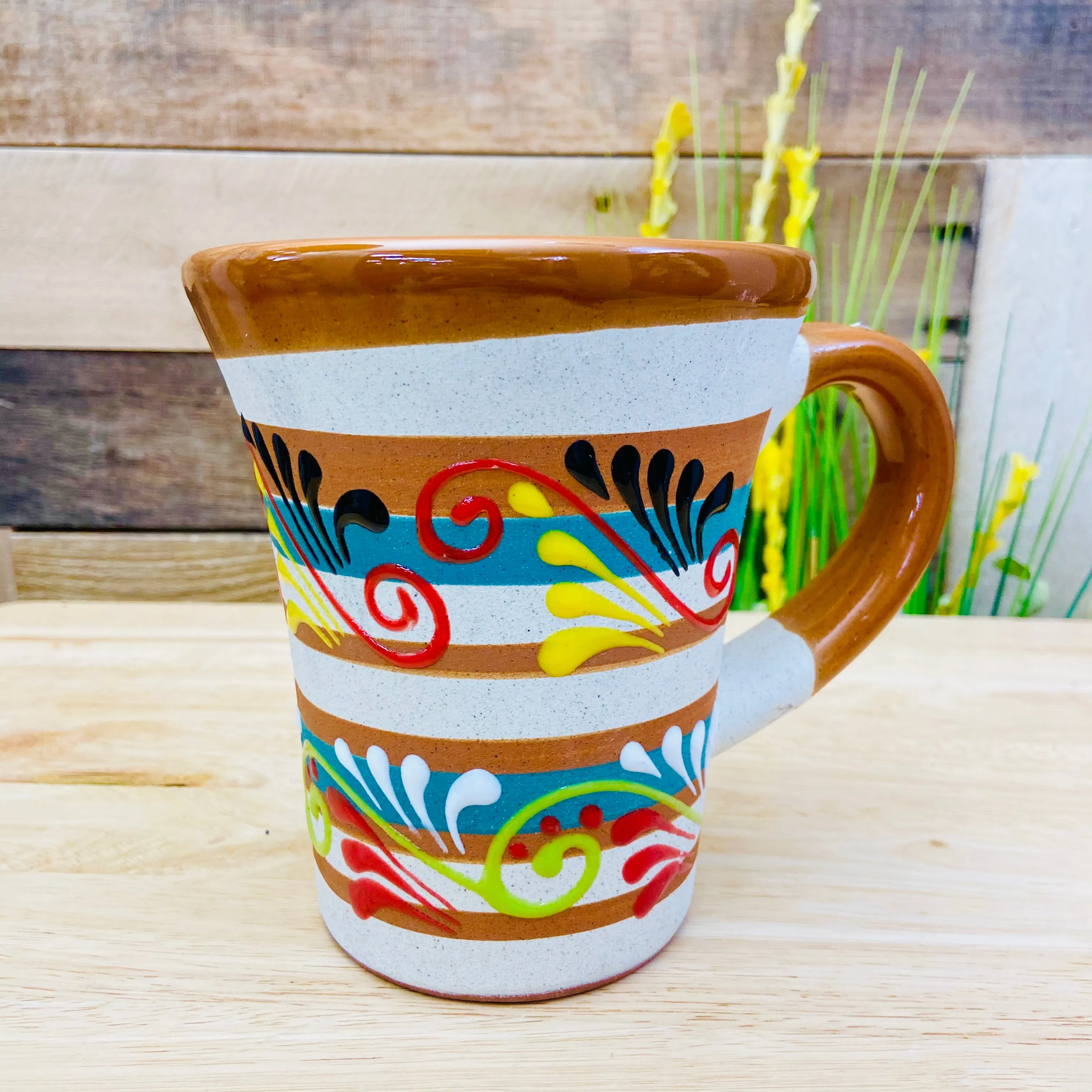 Big Clay Mug - Trumpet Style