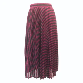 Black and Pink Stripe Maxi Skirt