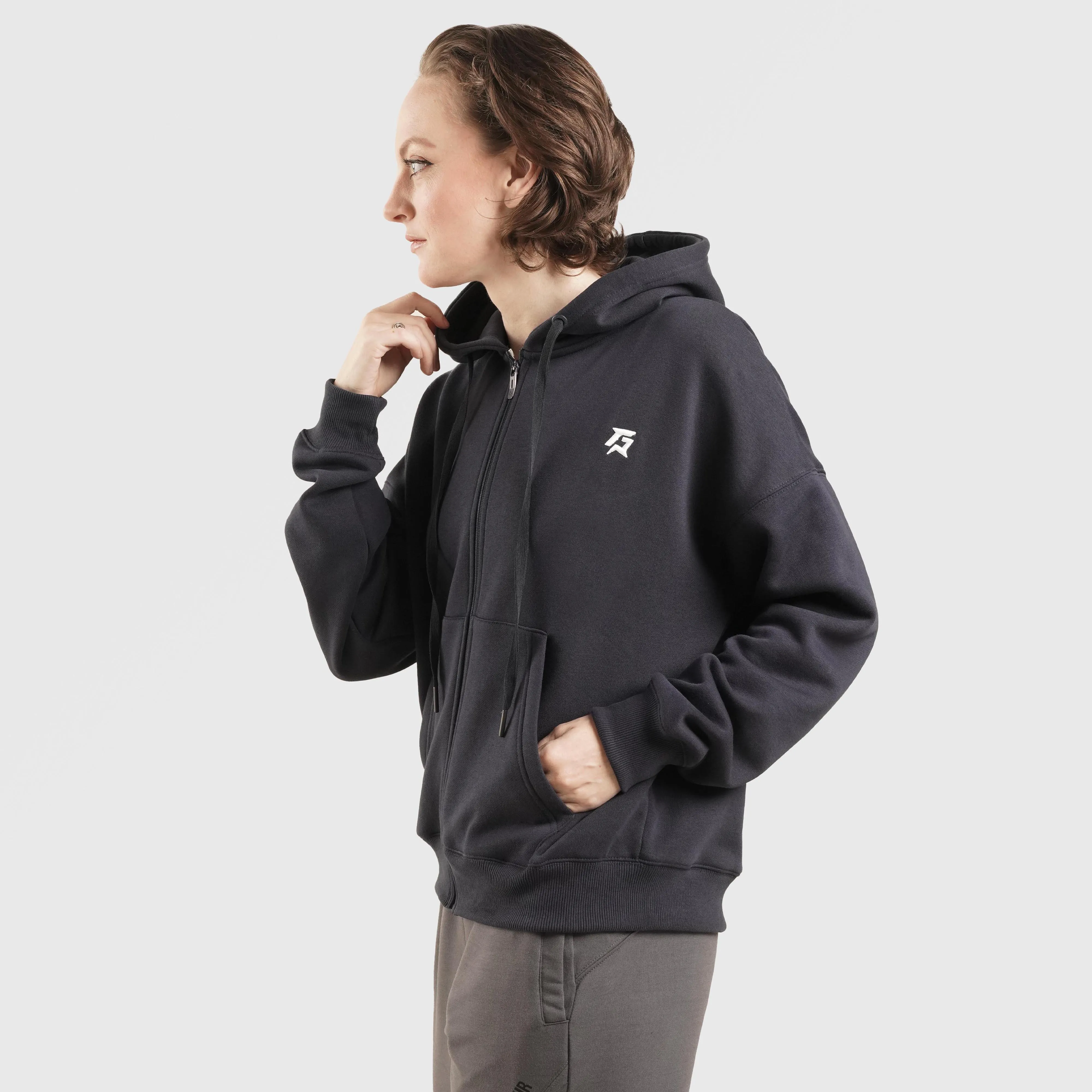 Blade Zipper Hoodie (Navy)