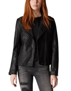 Blank NYC Zipper Leather Jacket