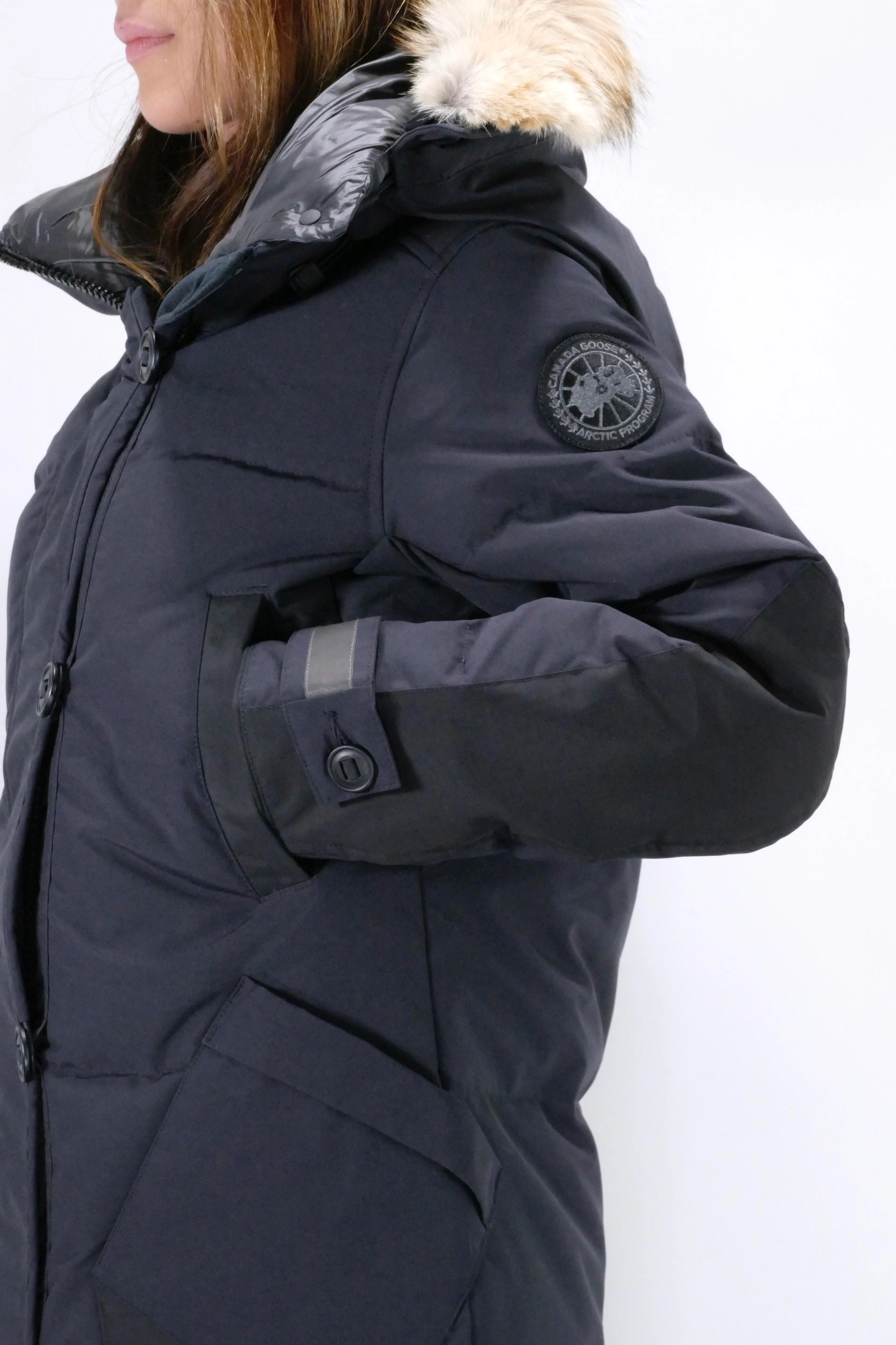 Canada Goose Womens *Parka Aldridge Black Label - Navy