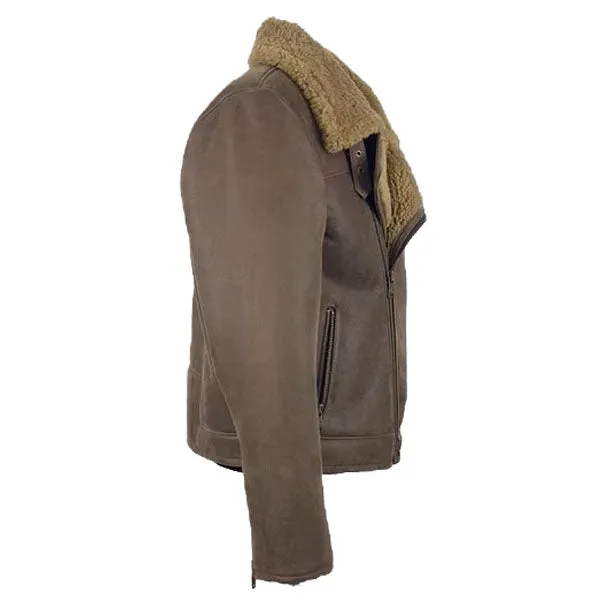 Carter's Brown Biker Shearling Jacket