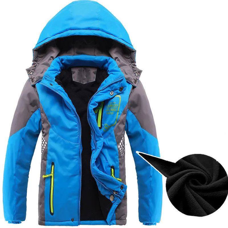 Children Outerwear Warm Coat Sporty Kids Clothes Double-deck