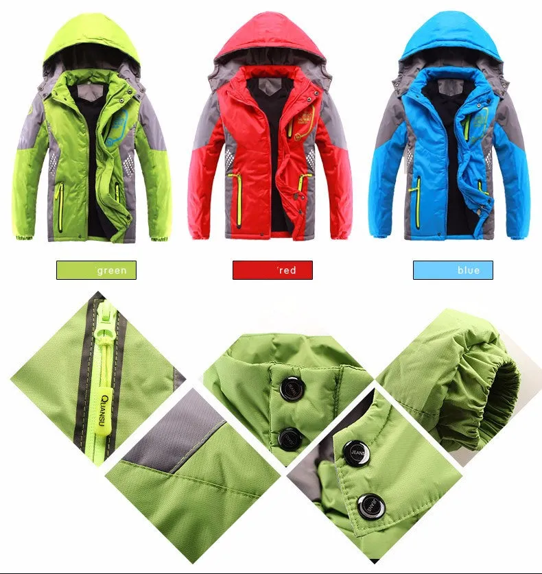 Children Outerwear Warm Coat Sporty Kids Clothes Double-deck