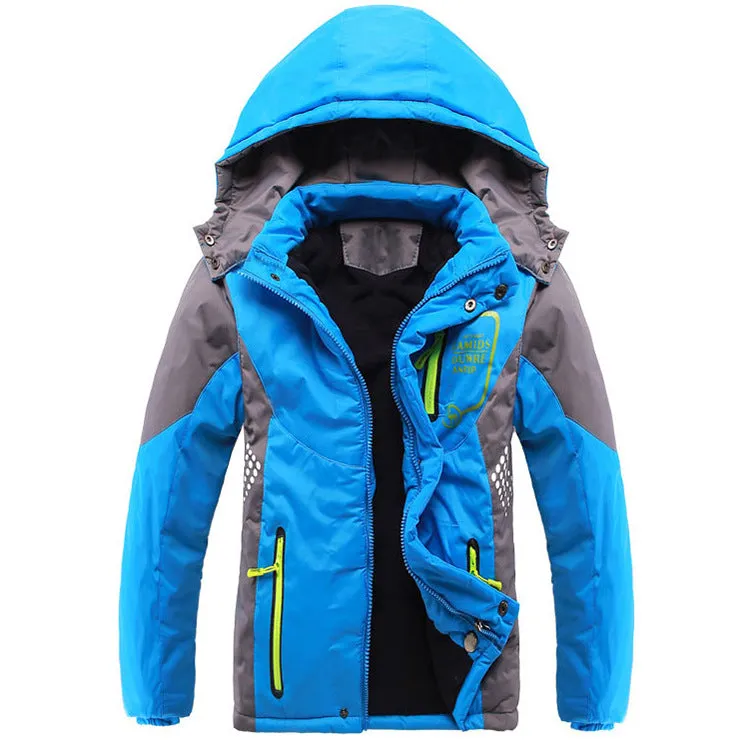 Children Outerwear Warm Coat Sporty Kids Clothes Double-deck