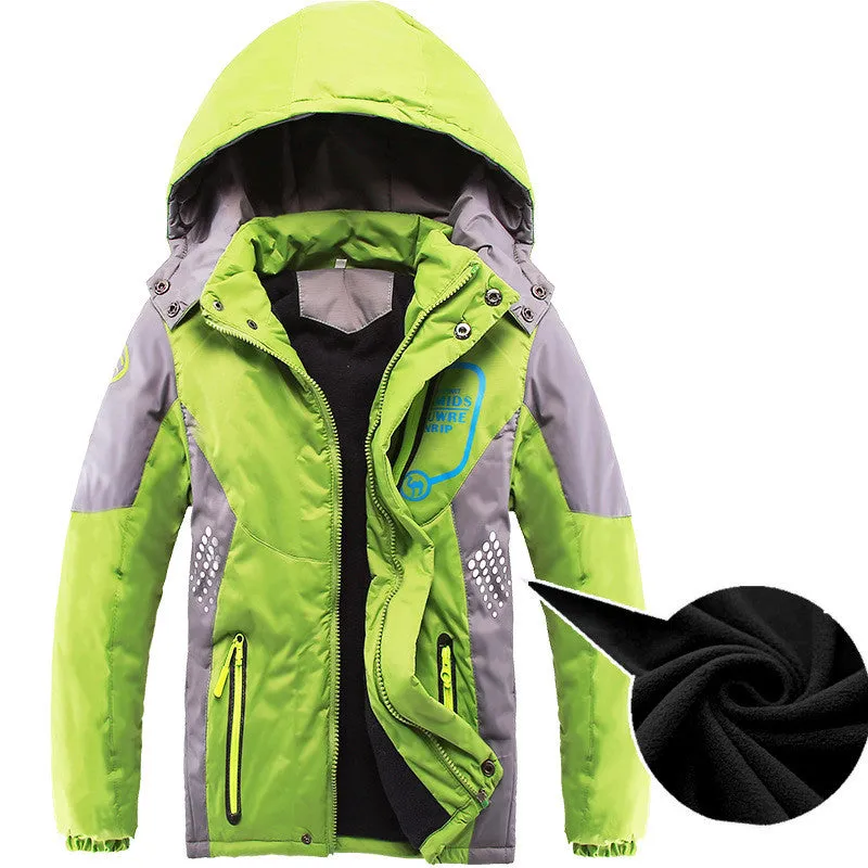 Children Outerwear Warm Coat Sporty Kids Clothes Double-deck