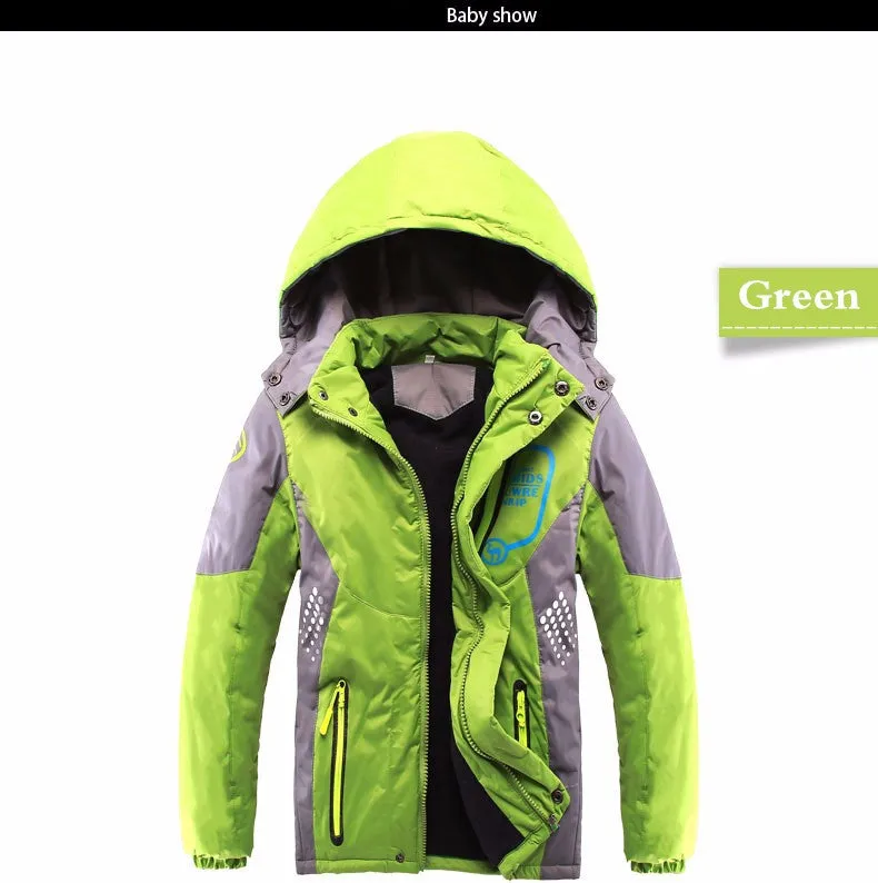 Children Outerwear Warm Coat Sporty Kids Clothes Double-deck