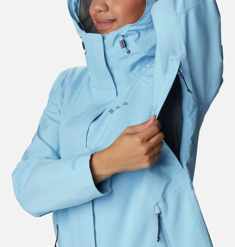 Columbia Earth Explorer Waterproof Shell Jacket-BLUE