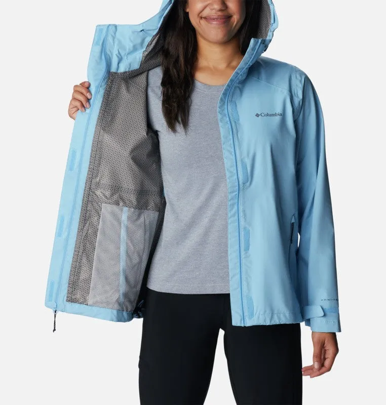 Columbia Earth Explorer Waterproof Shell Jacket-BLUE