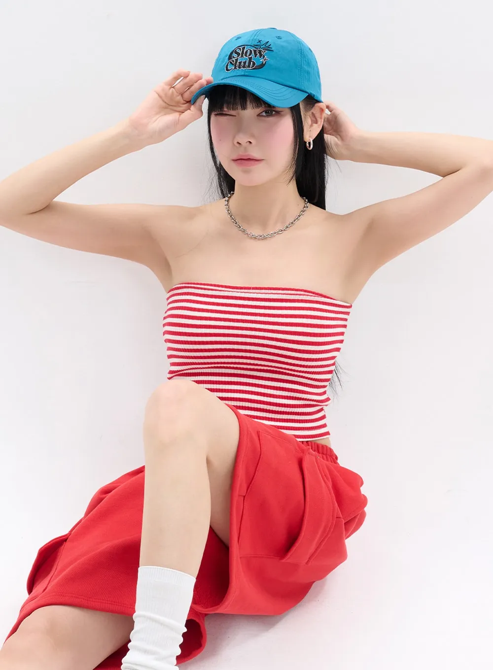 Chic Contrasting Striped Tube Top - Stylish Summer Essential for Effortless Fashion