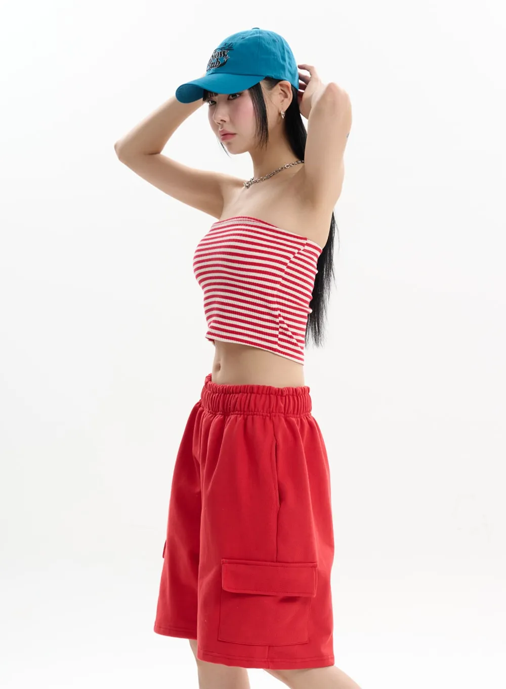 Chic Contrasting Striped Tube Top - Stylish Summer Essential for Effortless Fashion