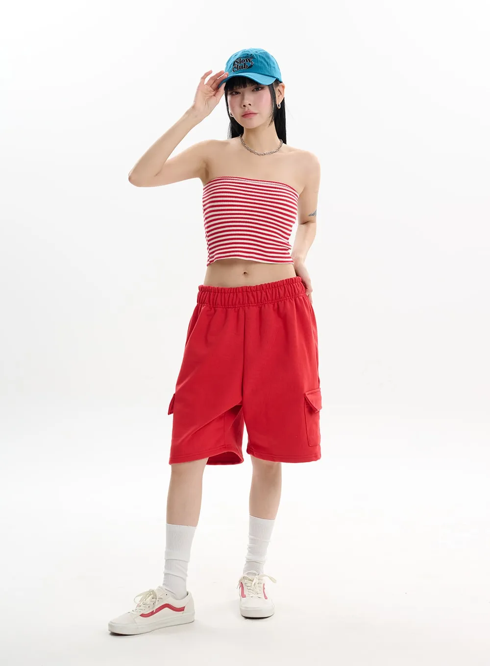 Chic Contrasting Striped Tube Top - Stylish Summer Essential for Effortless Fashion