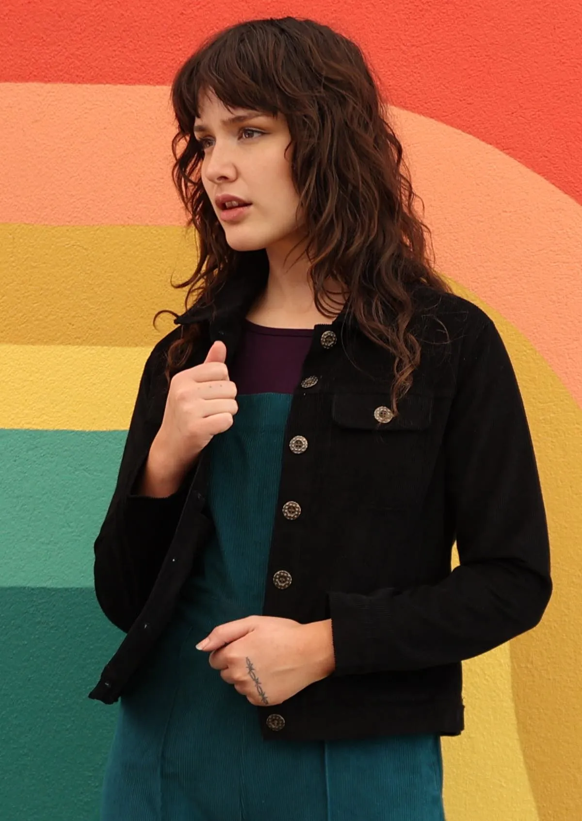 Corduroy Jacket Black