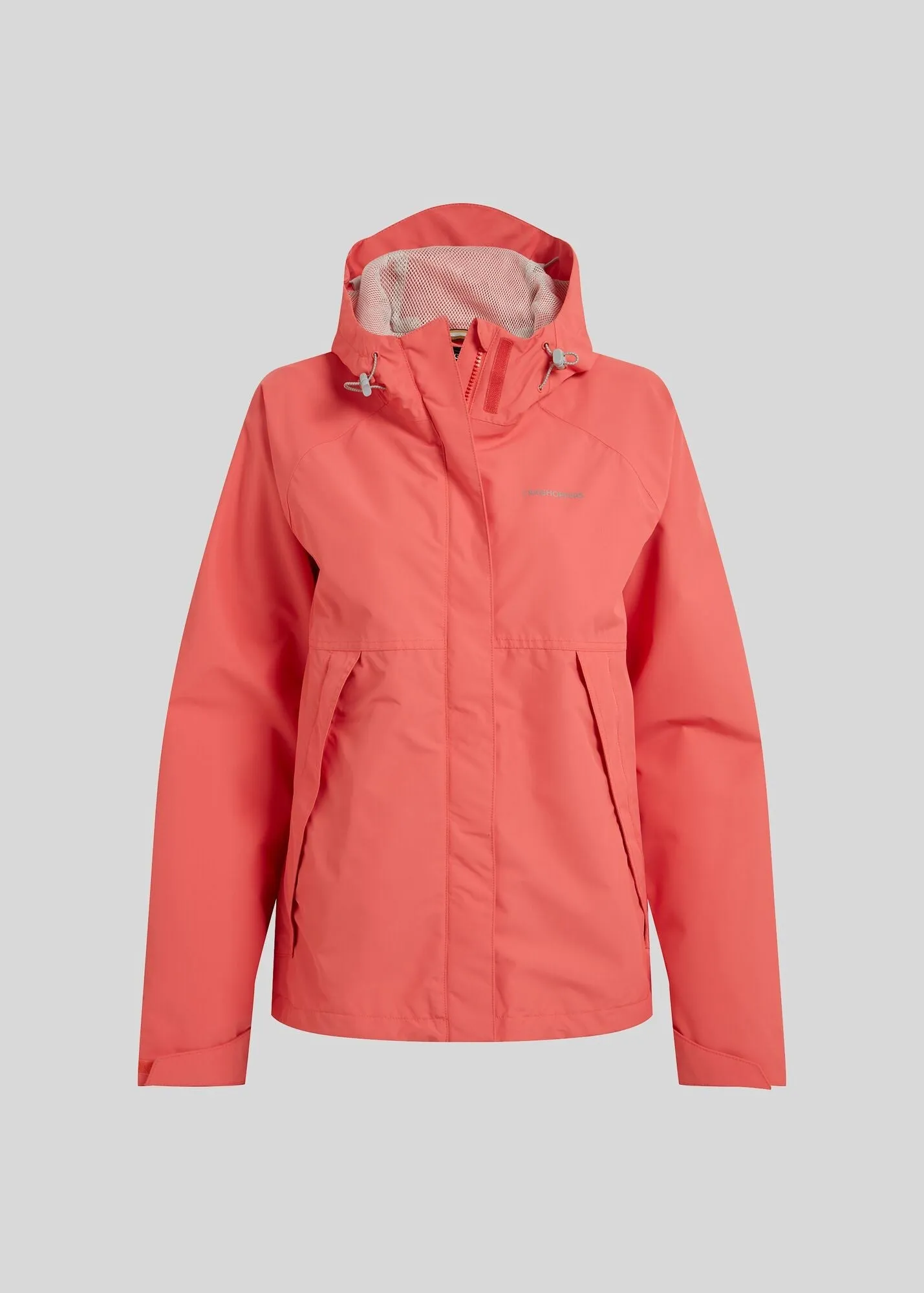 Craghoppers Ladies Ossus Waterproof Breathable Wind Resistant Jacket-CORAL