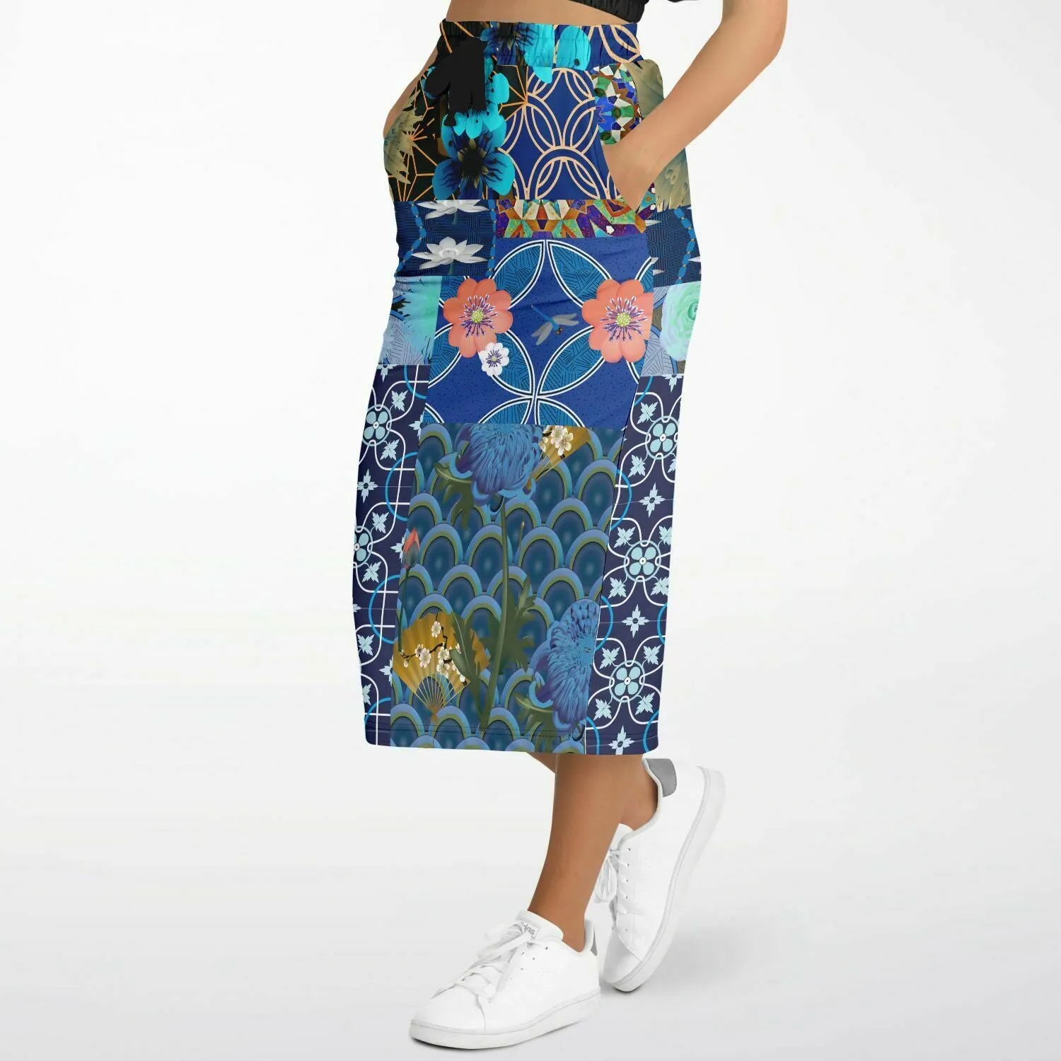 Dahlia Lama Eco-Poly Long Pocket Skirt