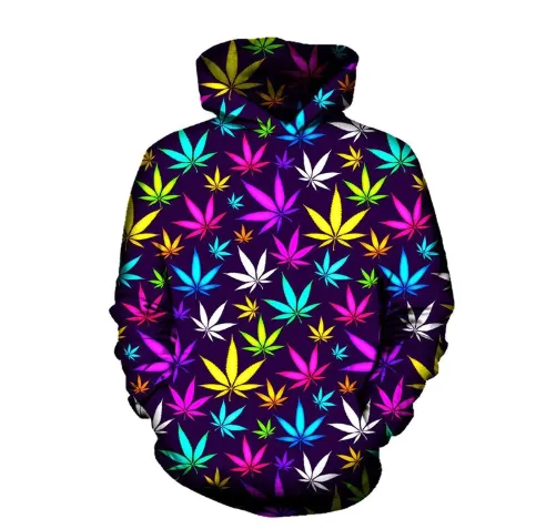 Dank Master Colorful Weed Hoodie Pullover