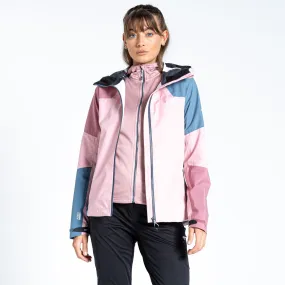 Dare2b Ladies Checkpoint III Waterproof Jacket-POWDER PINK