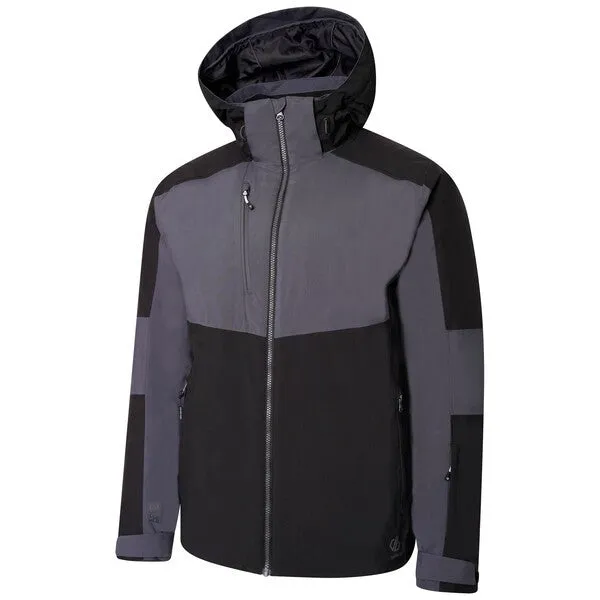 Dare2b Mens Emulate Waterproof Ski Jacket-BLACK EBONY