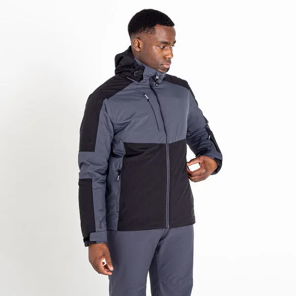 Dare2b Mens Emulate Waterproof Ski Jacket-BLACK EBONY