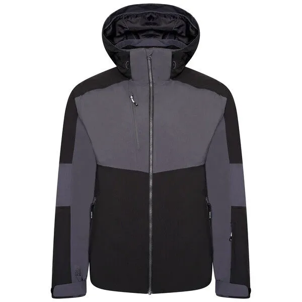 Dare2b Mens Emulate Waterproof Ski Jacket-BLACK EBONY