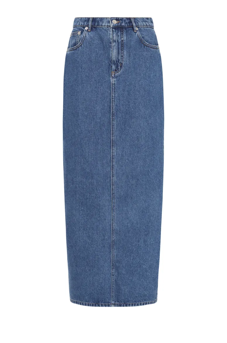 Denim Maxi skirt Vintage Blue