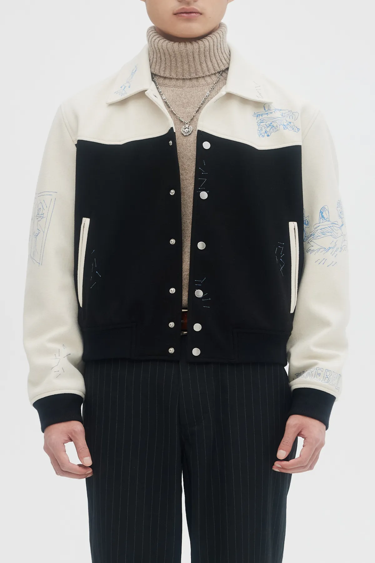 DOMREBEL Scribs Jacket - Ivory