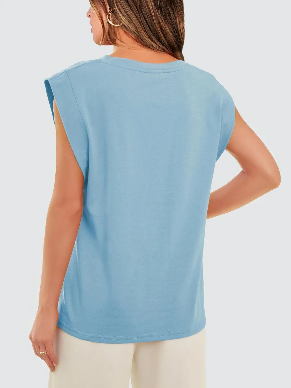 Extended Shoulder Tank Top