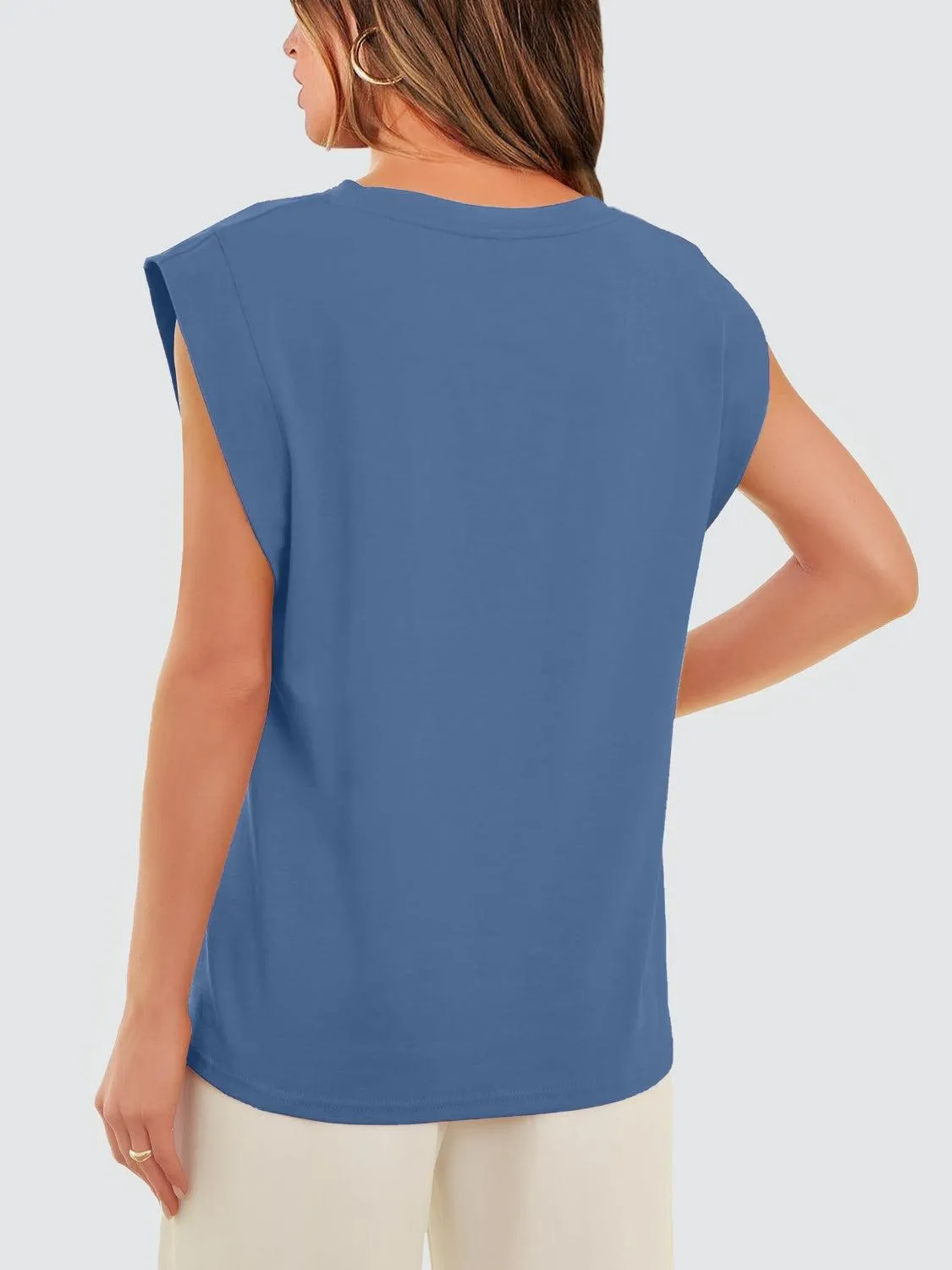 Extended Shoulder Tank Top