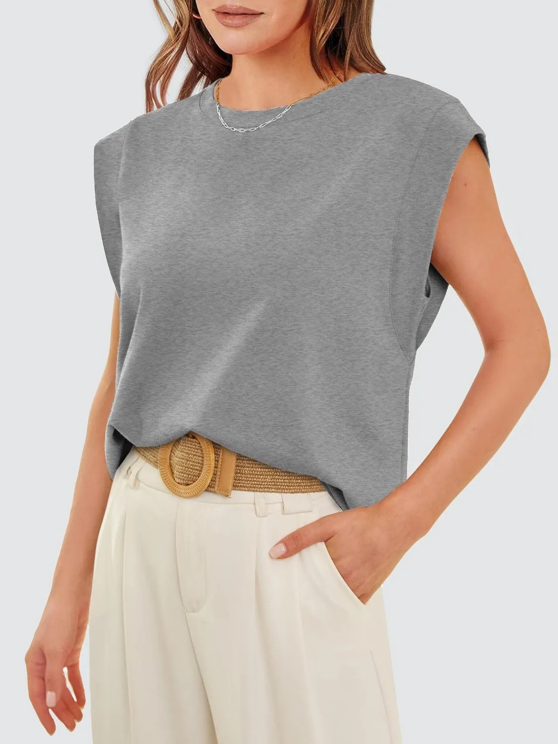 Extended Shoulder Tank Top