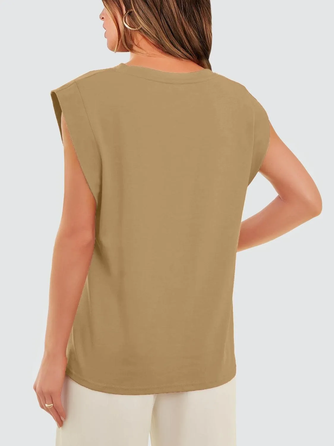 Extended Shoulder Tank Top