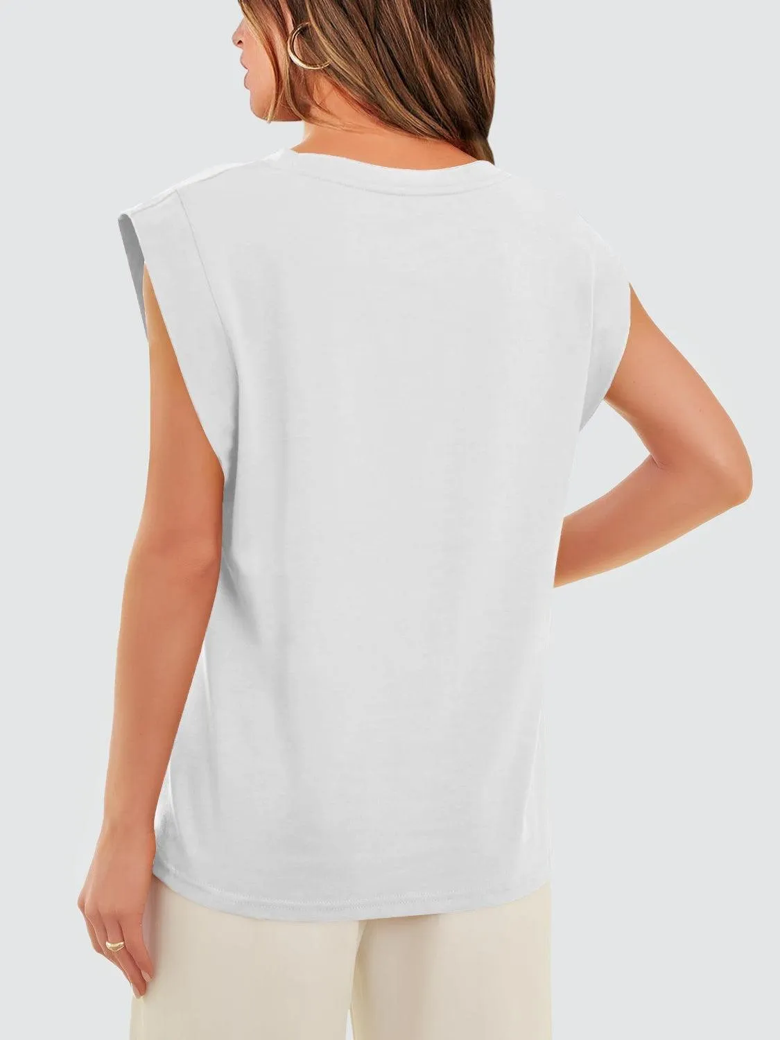 Extended Shoulder Tank Top