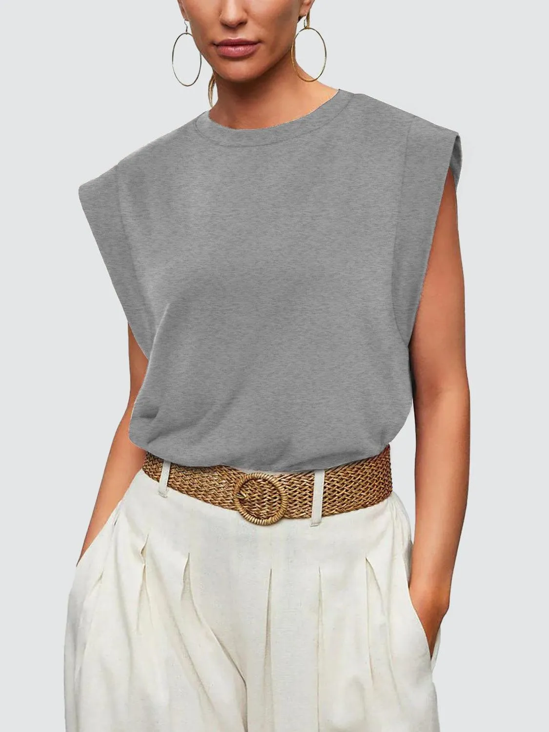 Extended Shoulder Tank Top