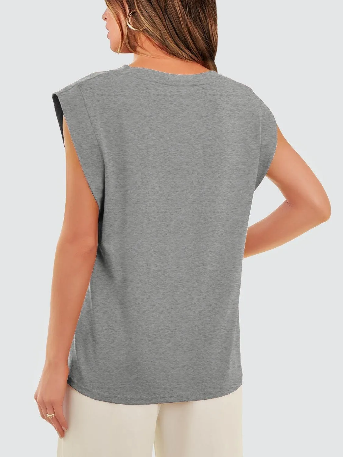 Extended Shoulder Tank Top