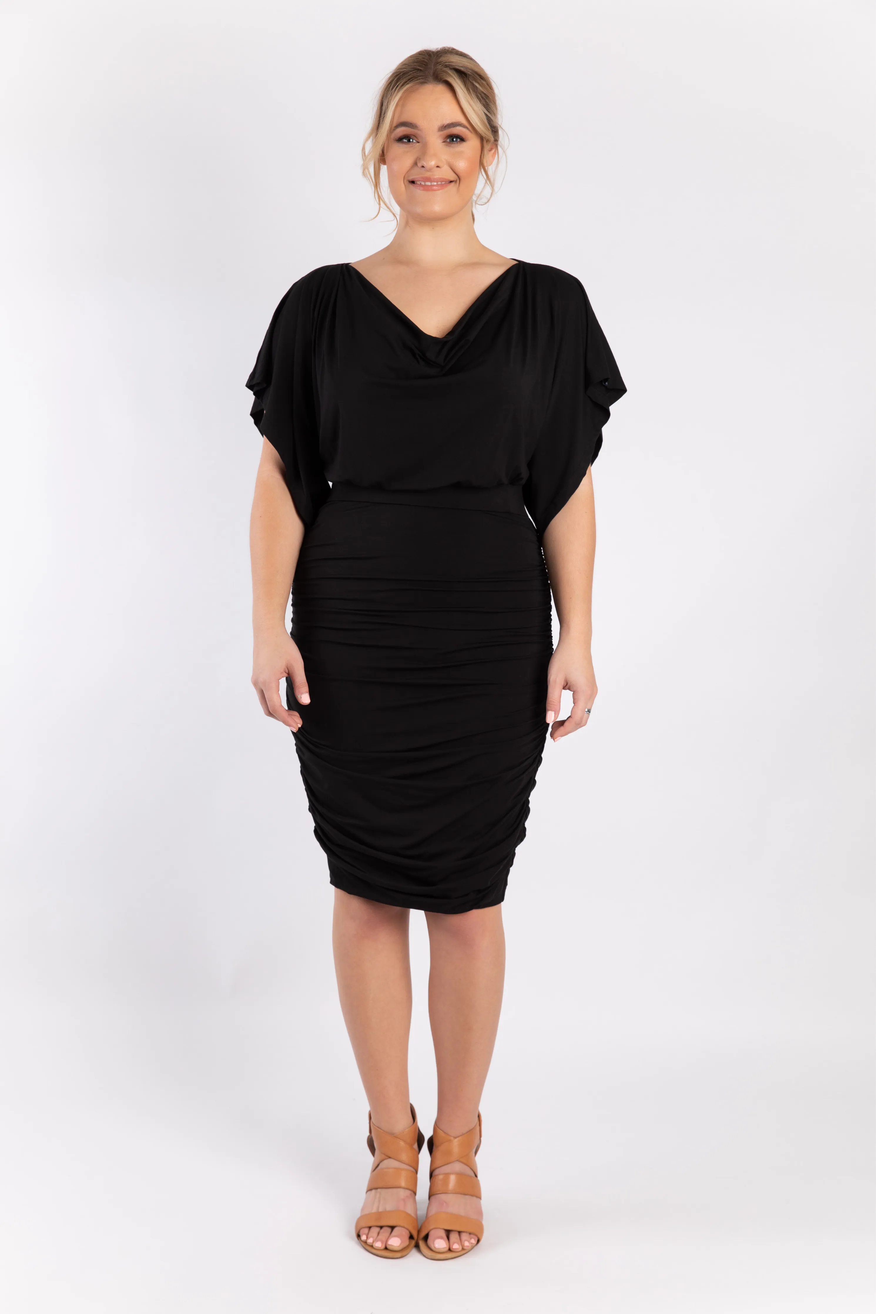 FINAL SALE Billow Dress in Black