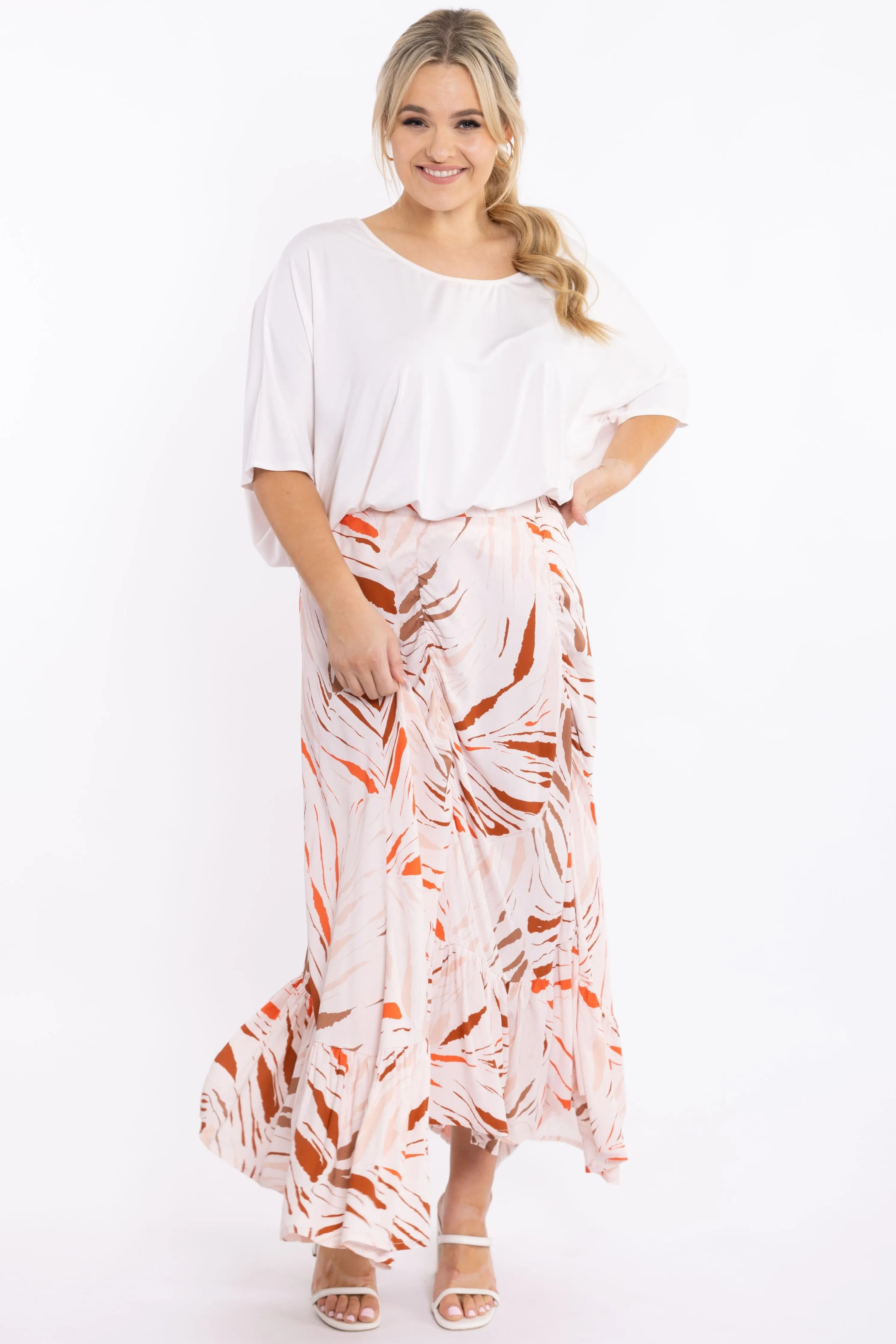 FINAL SALE Free Love Skirt in Desert Leaf