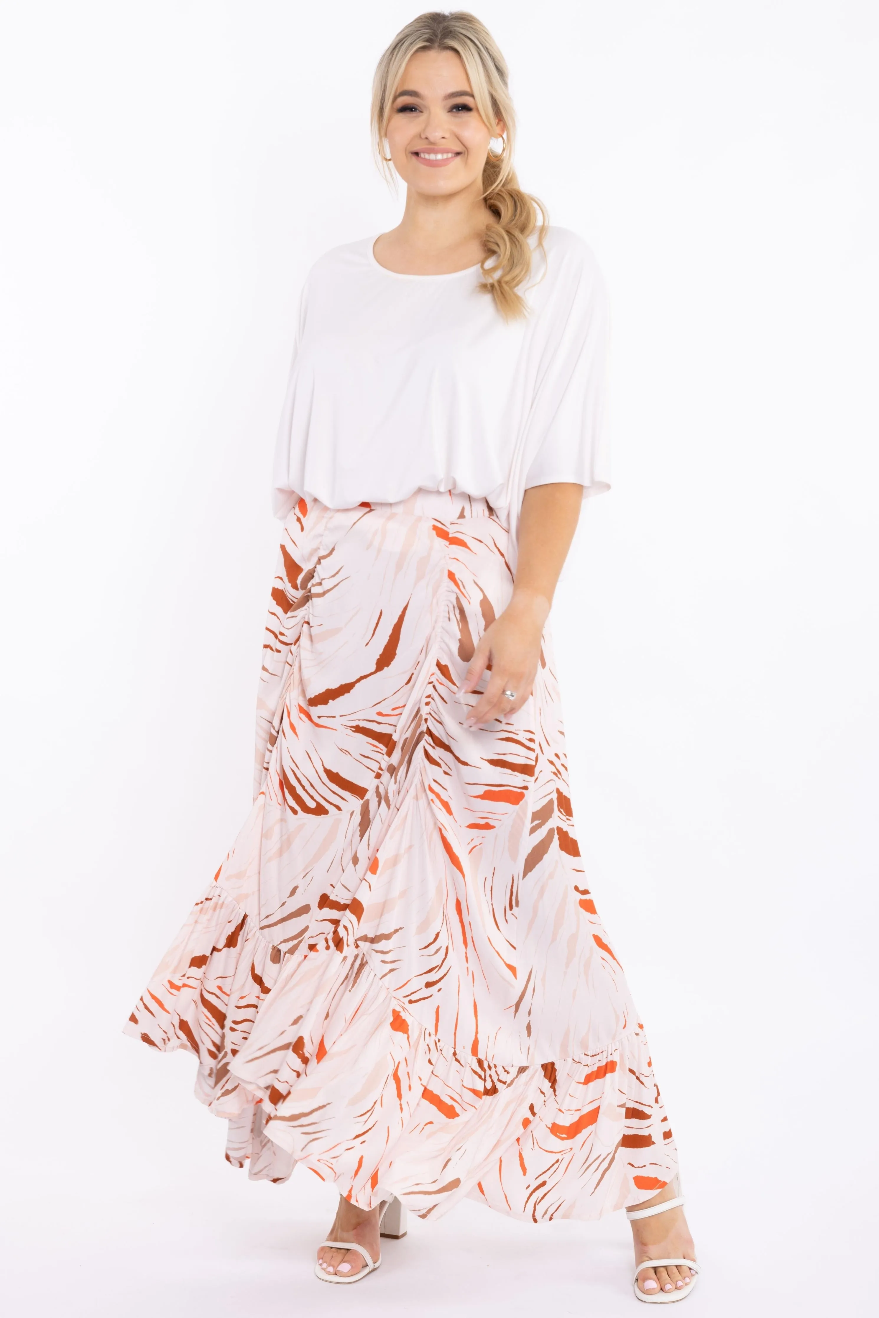 FINAL SALE Free Love Skirt in Desert Leaf