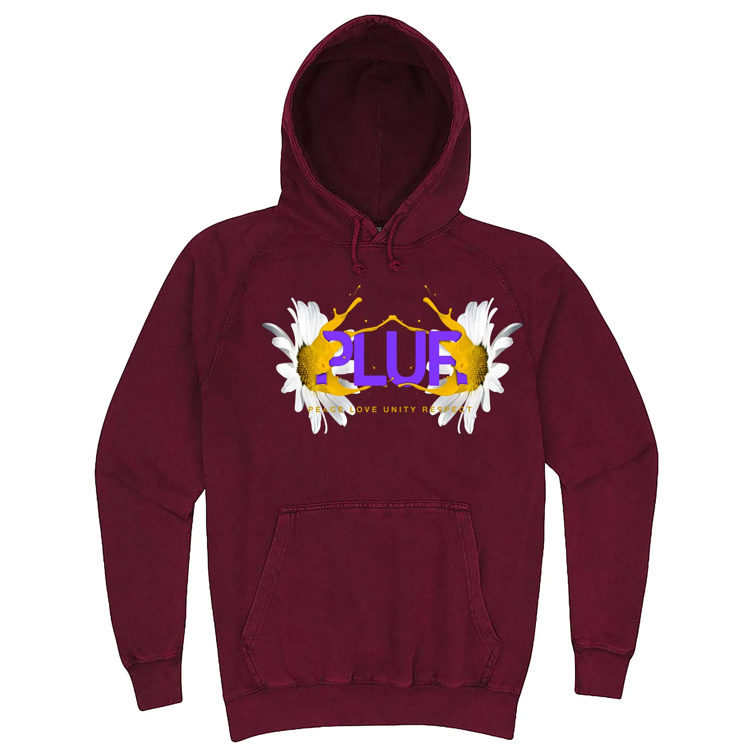 Fun "PLUR - Peace, Love, Unity, Respect" hoodie